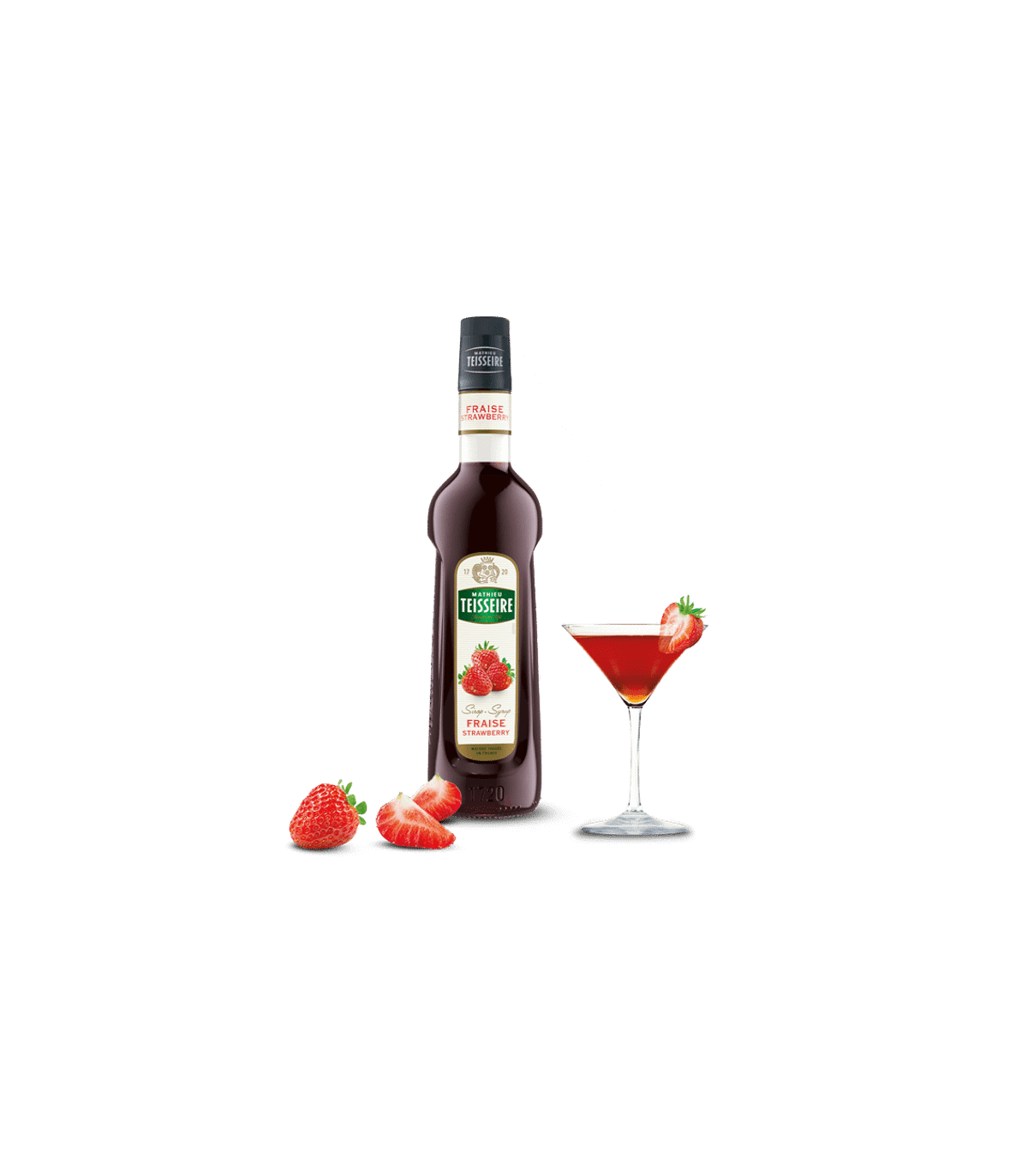 Teisseire سیروپ توت فرنگی 700 میلی لیتر تیزر