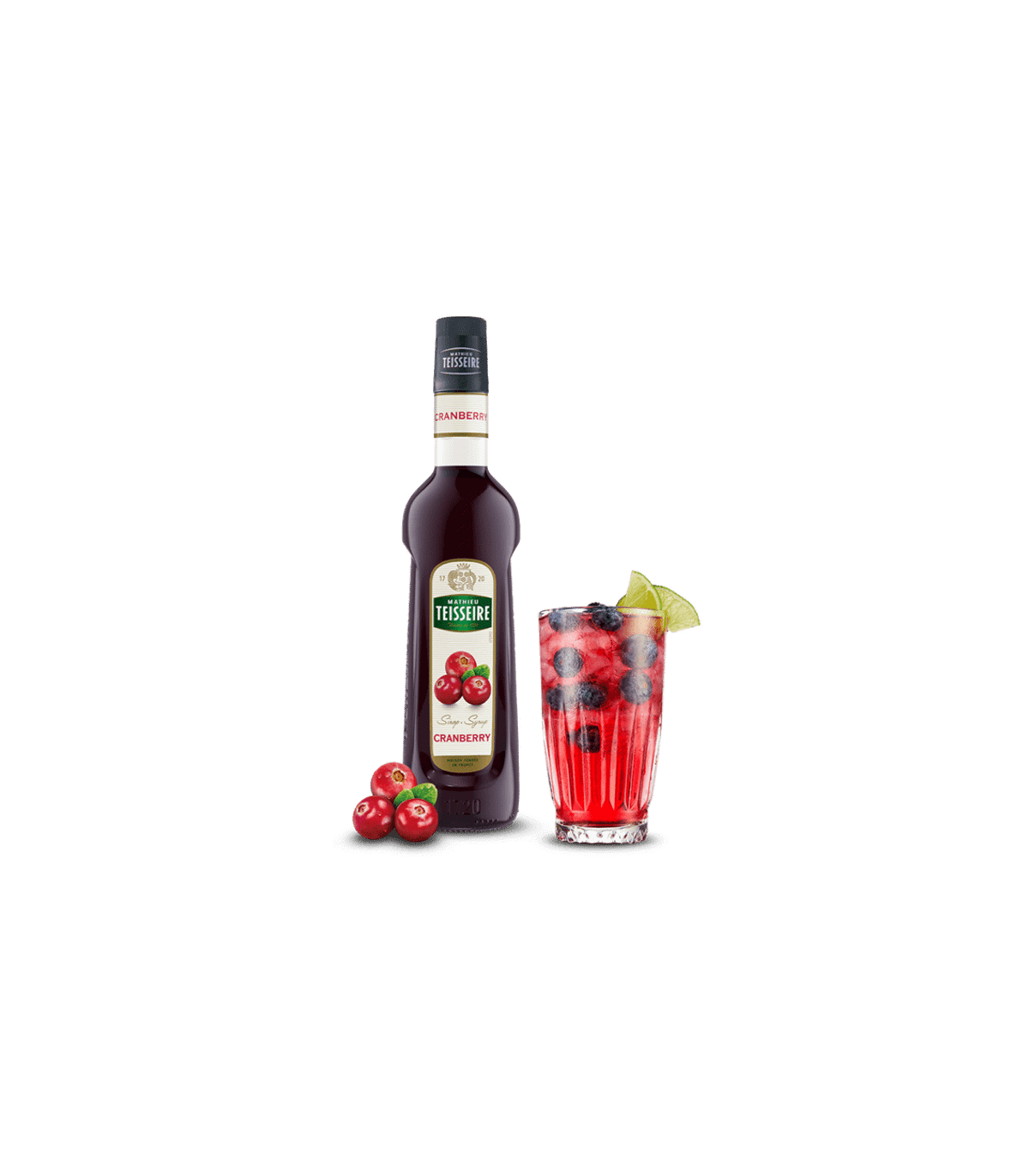 Teisseire سیروپ کرنبری 700 میلی لیتر تیزر