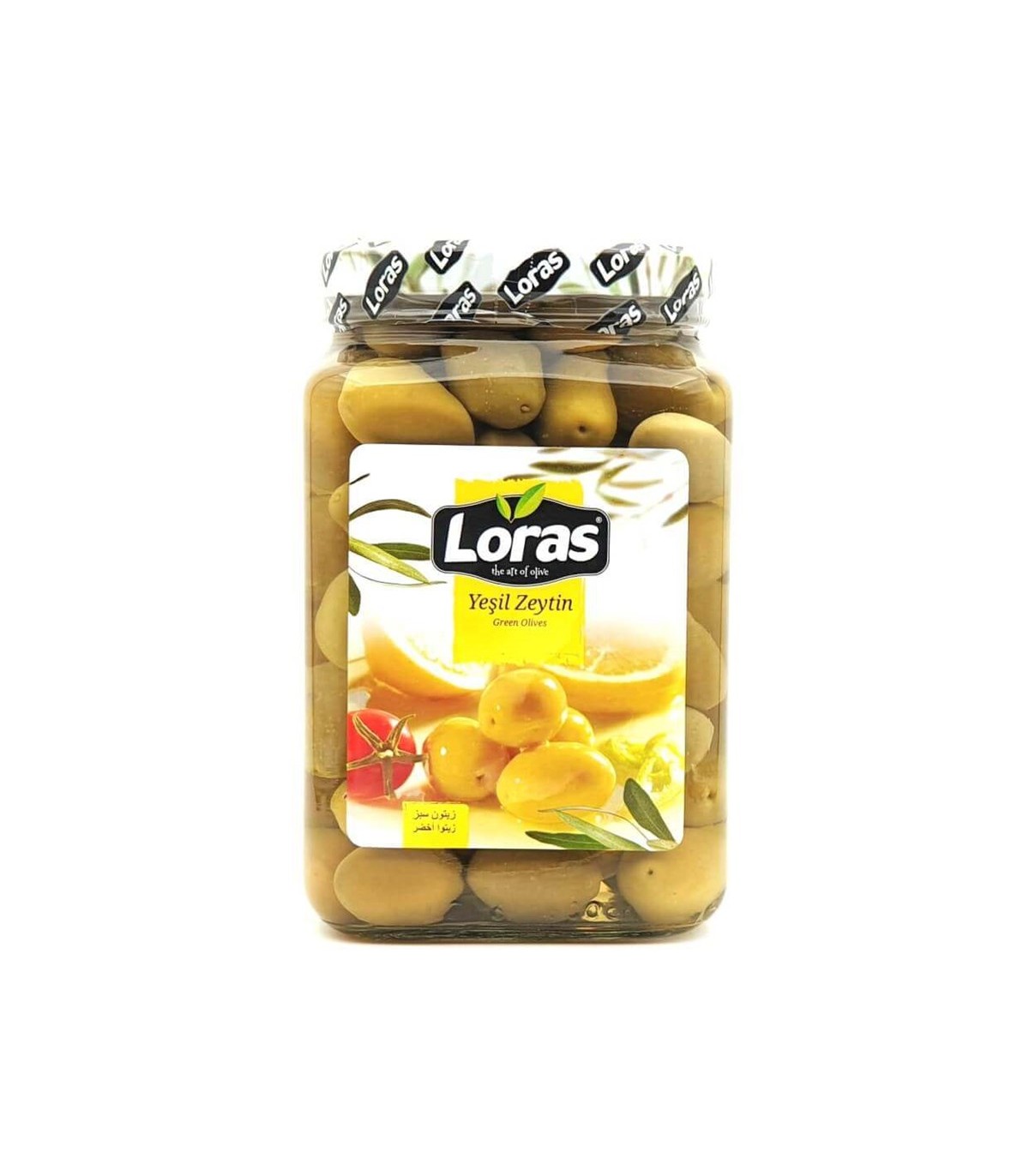 Loras زیتون سبز 900 گرمی لوراس