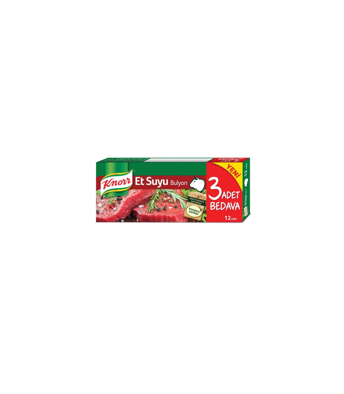 Knorr عصاره گوشت 12 عددی کنور