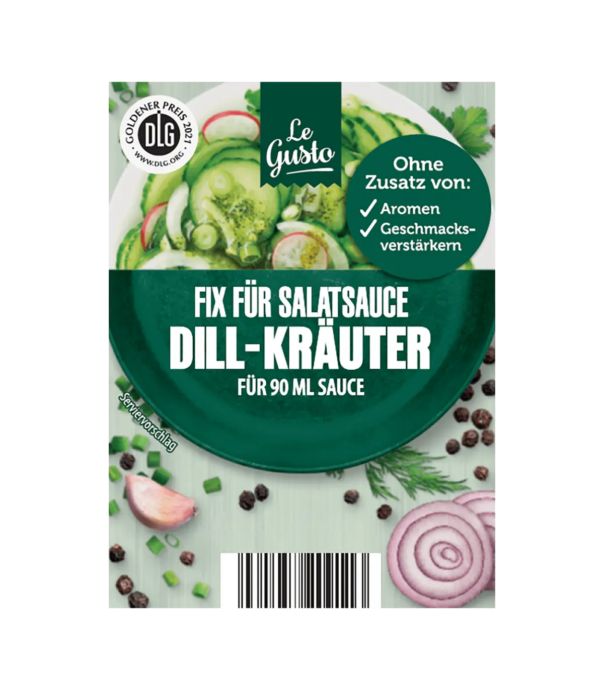 GUSTO ادویه سالاد با سبزی شوید 8گرم گوستو